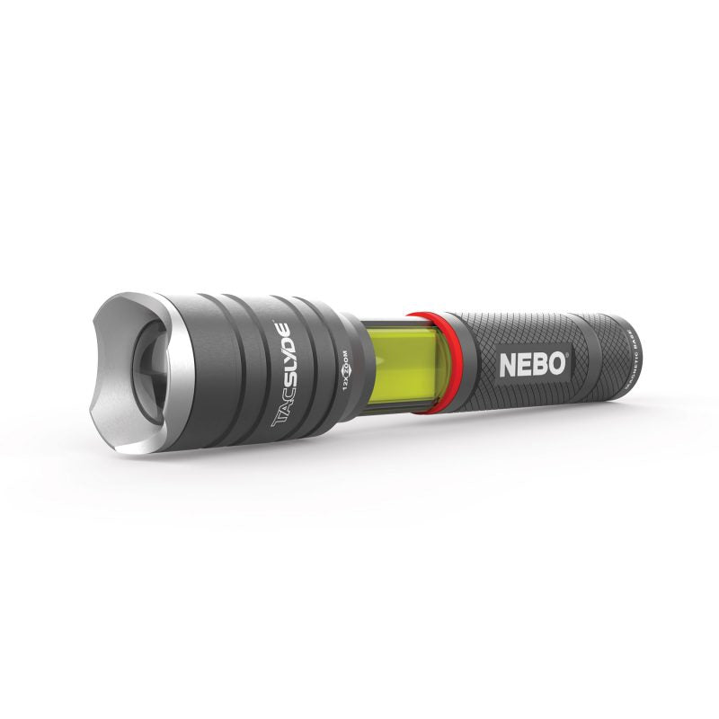 TAC SLYDE Taschenlampe & COB-Laterne 12-fach verstellbarer Zoom