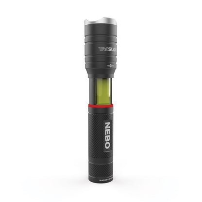 TAC SLYDE Taschenlampe & COB-Laterne 12-fach verstellbarer Zoom