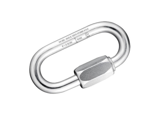 Stubai-Maillon Rapide 35 kN | Schraubkettenglied 74 mm, Öffnung 11 mm, 80 g | EN 12275 & EN 362 zertifiziert | Quick Link für Kletterausrüstung, Fallschirmsport, Sicherungsketten & Arbeitsschutz