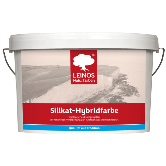 LEINOS Silikat-Hybridfarbe 10L – Vlieskleber und Wandfarbe