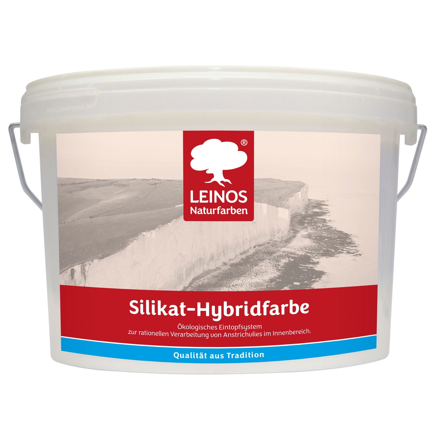 LEINOS Silikat-Hybridfarbe 2,5L – Vlieskleber und Wandfarbe