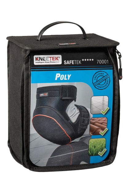 KNEETEK Knieschoner SAFETEK Poly, stark rutschhemmende PU-Oberfläche, ergonomisch vorgeformtes Kniebett für den Dauereinsatz, EN 14404 Typ 1 LS 1