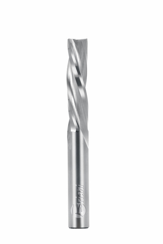 Einzahnschlichtfräser aus Vollhartmetall, Schneide 3 Negativ, Arbeitslänge 52 mm, Gesamtlänge 100 mm, Schaft 10 mm, Ø 10 mm, Linkslauf