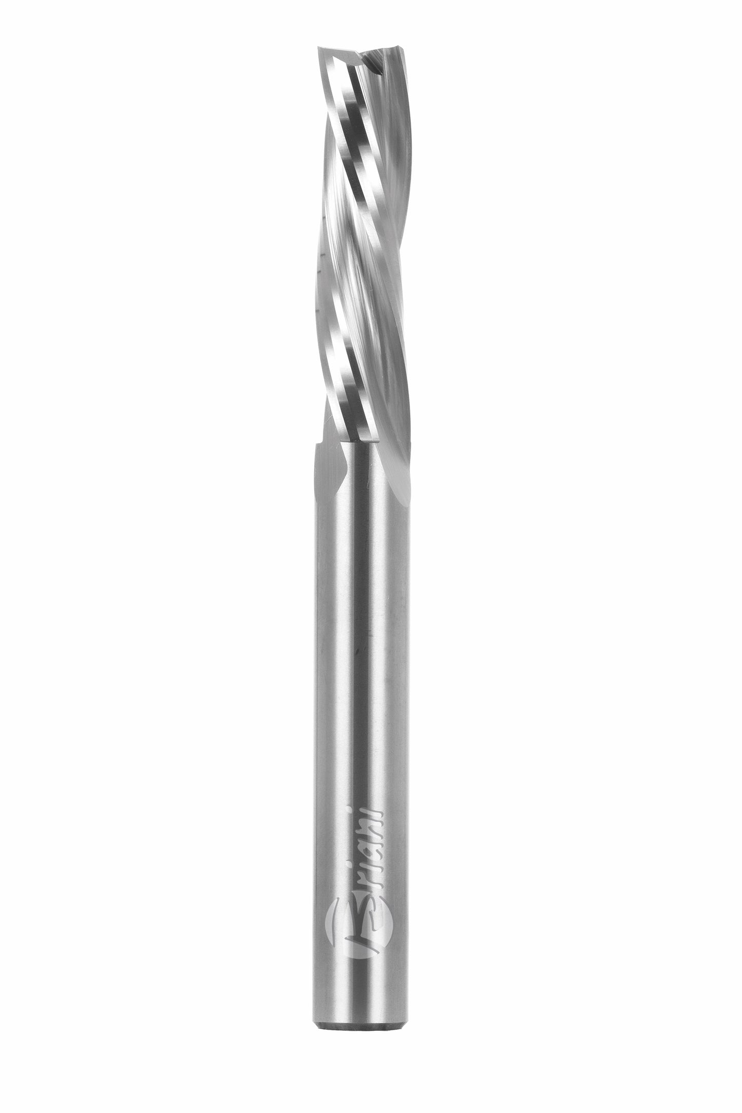Einzahnschlichtfräser aus Vollhartmetall, Schneide 3 Positiv, Arbeitslänge 32 mm, Gesamtlänge 80 mm, Schaft 12 mm, Ø 12 mm, Linkslauf
