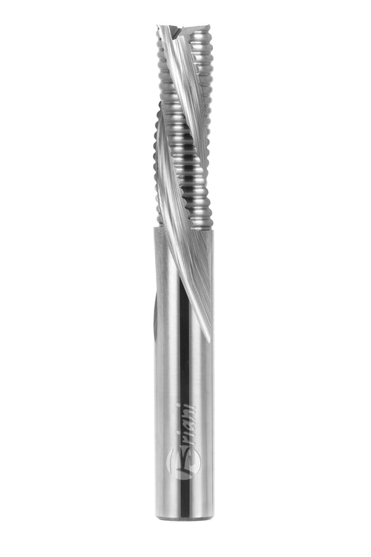 Schruppfräser mit Spanbrecher aus Vollhartmetall, Negativ Schneide 3R, Arbeitslänge 52 mm, Gesamtlänge 100 mm, Schaft 16 mm, Ø 16 mm, Linkslauf