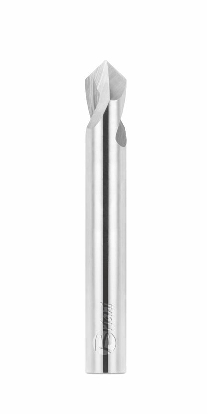 Vnut und Schriftfräser aus Vollhartmetall aus Vollhartmetall, Rechtslauf, Arbeitslänge 7 mm, Gesamtlänge 60 mm, Schaft 8 mm, Ø 8 mm