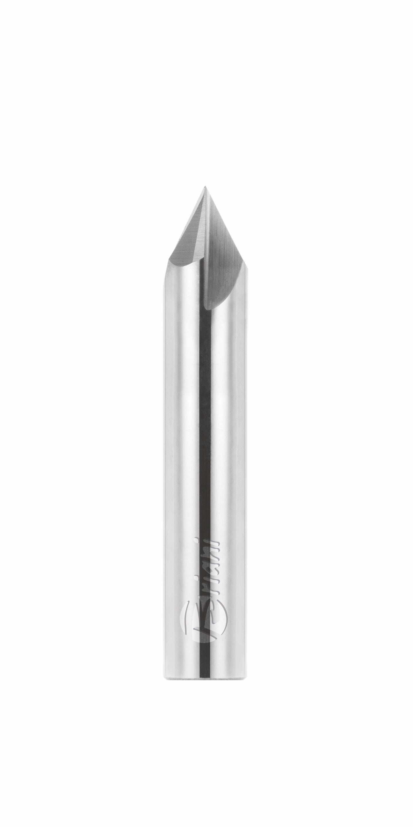 Vnut und Schriftfräser aus Vollhartmetall aus Vollhartmetall, Rechtslauf, Arbeitslänge 7 mm, Gesamtlänge 45 mm, Schaft 8 mm, Ø 8 mm