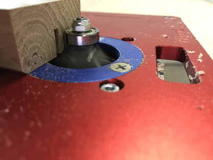 Fasefräser mit Kugellager und Wendemesser aus Hartmetall, Rechtslauf, Schneide 2, Winkel 45°, Arbeitslänge 6,5 mm, Gesamtlänge 60 mm, Schaft 8 x 30 mm, Ø 29 mm optional Ersatzwendemesser 12x12x1,5°