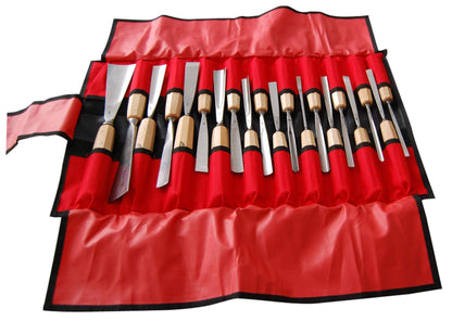 Stubai Schnitzwerkzeug-Set 20-teilig – Profi-Schnitzsatz mit geraden und schrägen Balleisen, Flacheisen, Hohleisen, 1 mm & 2 mm – präzise Holzschnitzerei – Made in Austria