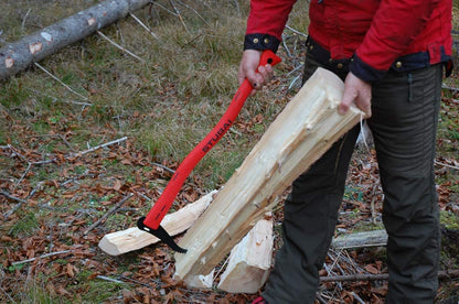 STUBAI HANDSAPPEL mit rotem Kunststoffstiel 600 mm – Sappel zum Aufnehmen, Ziehen und Transportieren von kleineren Holzstücken und Baumstämmen – robustes Forstwerkzeug für Holzarbeiten