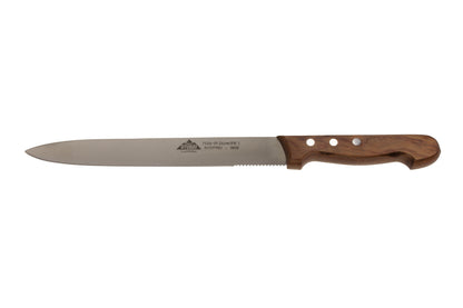 STUBAI Torten- und Aufschnittmesser spitze breite Klinge | 270/30 mm | Konditormesser aus Edelstahl mit Holzgriff, zum Schneiden von Torten, Kuchen, Gebäck und andere Speisen