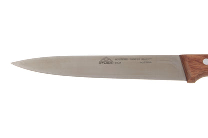 Stubai 760005 Küchenmesser 240 mm ohne Wellenschliff – glatte Klinge, Edelholzgriff, SB-Verpackung, präzises Schneiden für Küche und Gastronomie, hochwertige Verarbeitung