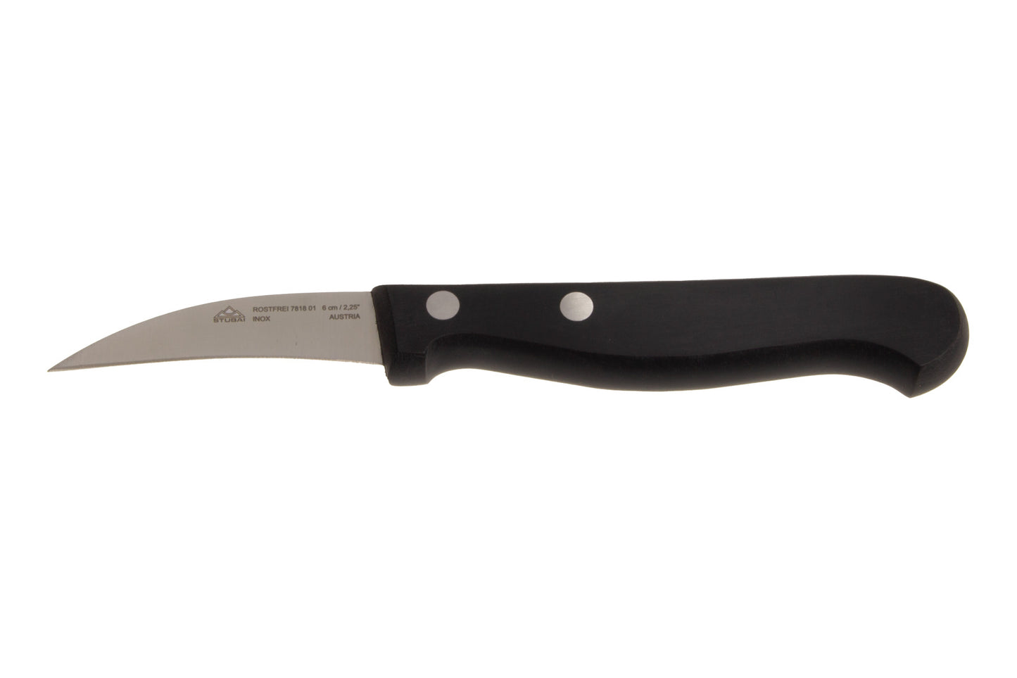 Auswahl an Messern und Küchenwerkzeugen | Kochmesser | Schälmesser | Ausbeimesser | Spickmesser | Küchengabel | Palette STUBAI Rolltasche neu bestückt 6-teilig