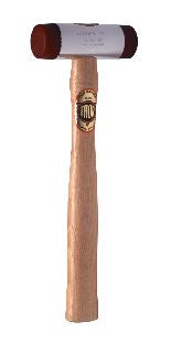 THOREX Hammer mit Polyurethane Einsätze, Rund (Ø) 32 mm, 450 g, mit Holzstiel