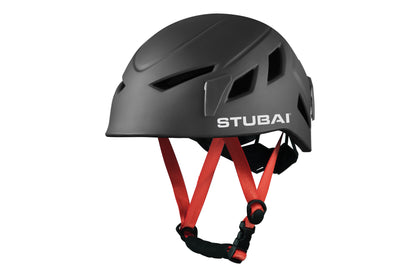 STUBAI Klettersteig VARIO-SPIRIT SET – Kletterhelm mit Belüftung, verstellbarer Klettergurt & Y-Klettersteigset mit Bandfalldämpfer – ideal für Klettersteige & Bergtouren – EN-zertifiziert