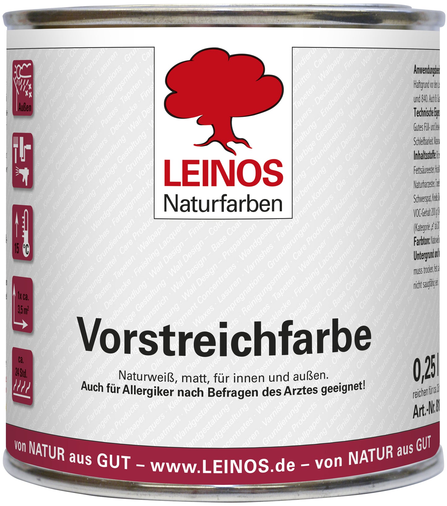 LEINOS 810 Vorstreichfarbe 0,25 l