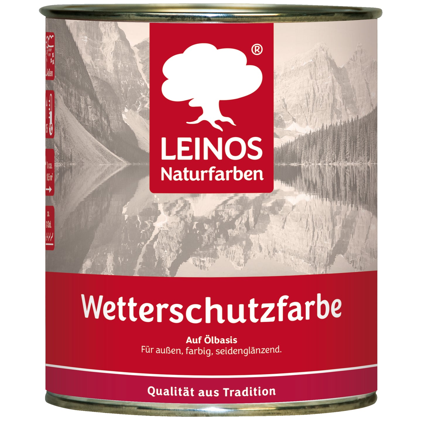 LEINOS Wetterschutzfarbe 750 ml | Rebschwarz Holzlasur für Holzfassaden Fenster Gartenhäuser| wetterbeständige Deckfarbe für effektive Versiegelung und langanhaltenden Schutz auf Ölbasis im Außenbereich