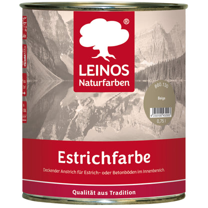 Estrichfarbe 860 | 2,5 Liter | für innen | Schutz & Farbgebung für offenporige Estrich- & Betonflächen | abriebfest, wasserabweisend, speichel- & schweißecht |  Beige