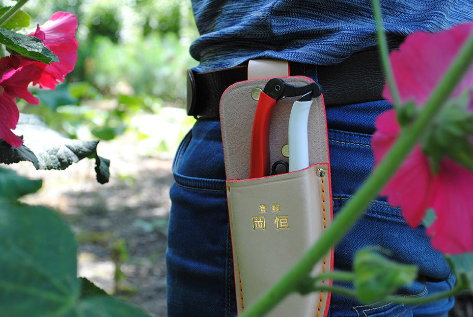 Okatsune 133 Lederholster groß – 235 mm | 65 g | Für Gartenschere 103 & 104