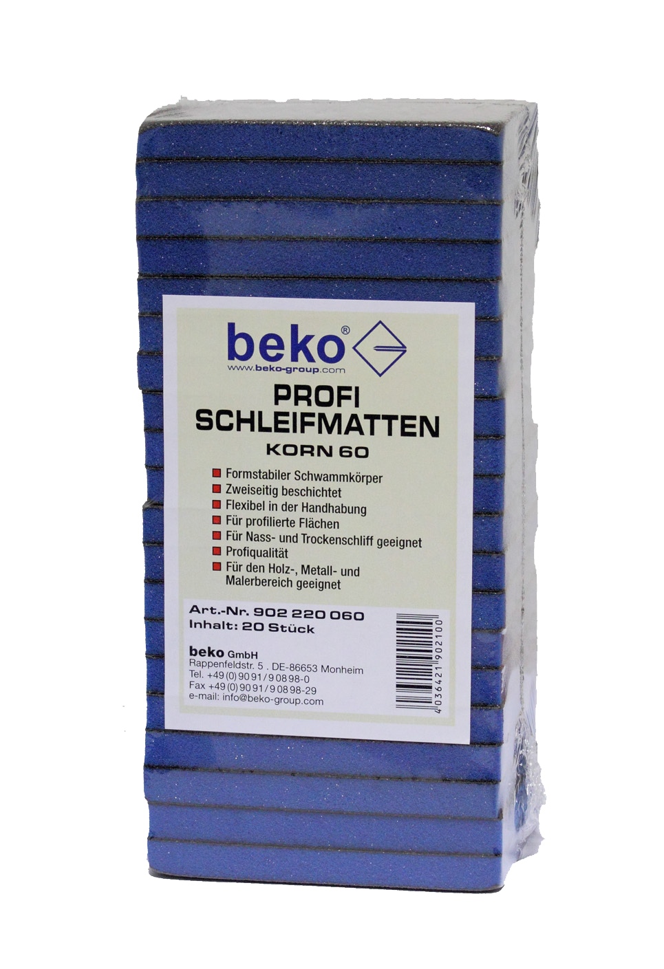 Profi-Schleifmatte 3er-Set, Korn 60