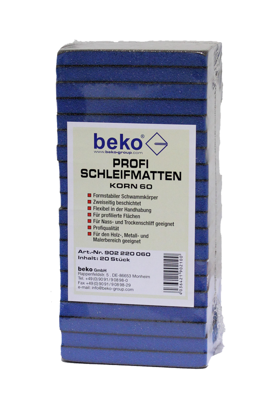 Profi-Schleifmatte 20er-Set, Korn 60