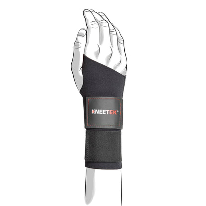 KNEETEK Daumenhandgelenkbandage XL | Rechtes Handgelenk | selbstwärmende Handgelenkbandage mit Daumenstütze | elastische Bandage für den Daumen und das Handgelenk zur Kompression und Führung