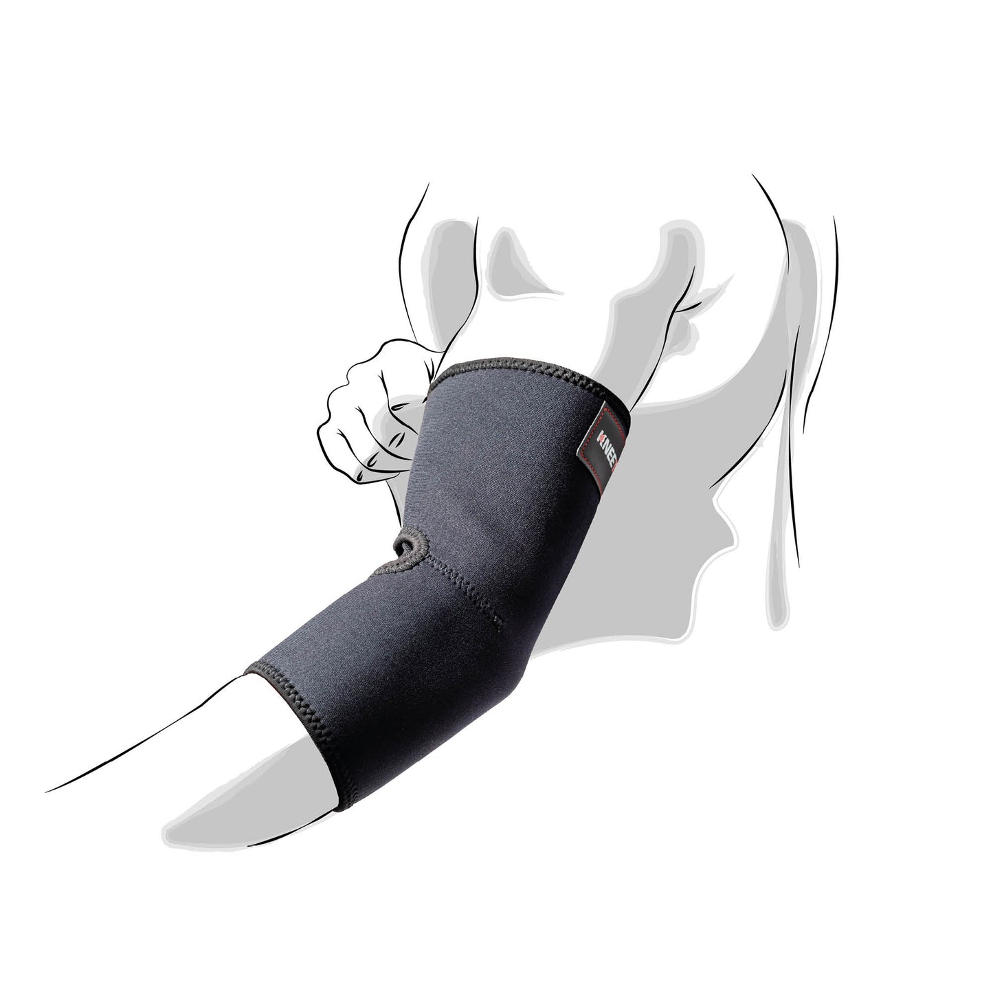 KNEETEK Ellbogenbandage XL | Ellenbogenstütze |  Orthopädische Ellenbogenbandage | Kompressionsbandage für den Ellenbogen | Sportbandage | Wärme, Halt, Kompression und Führung für das Gelenk