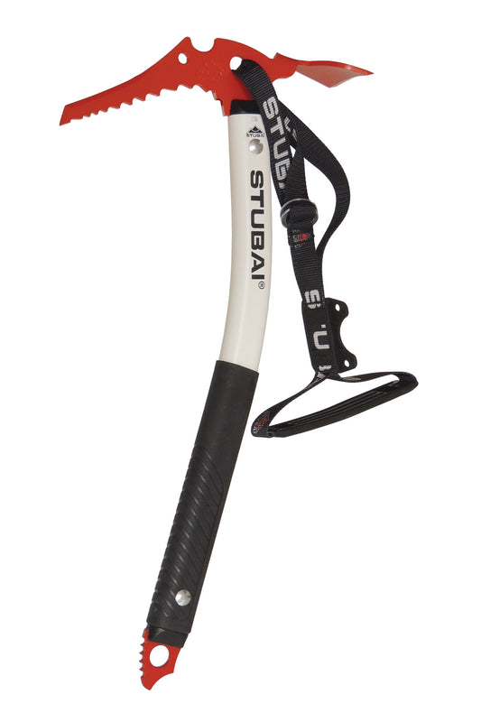 STUBAI Eisgerät Hornet mit Flachschaufel | 46 cm Eisgerät für Steileis & hochalpines Gelände | leicht, zuverlässig & ideal für Einsteiger | Stahlkopf, EN 13089 Typ 2 Zertifiziert | Gewicht 780 g