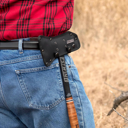 ESTWING Black Eagle Tomahawk | Ledergriff | 770g | Nylon-Scheide | Outdoor & Camping | Made in USA