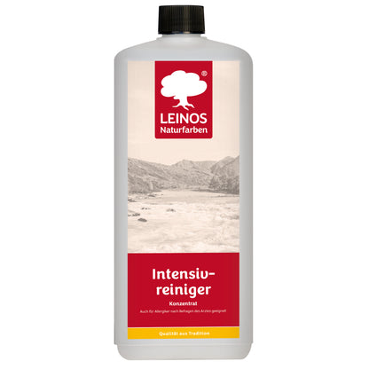 LEINOS Intensivreiniger 0,5 Liter – kraftvoller Holzreiniger für innen & außen – entfernt Schmutz, Algen & Pilze – für Terrassen, Zäune, Stein & Holz – hochkonzentriert & ergiebig