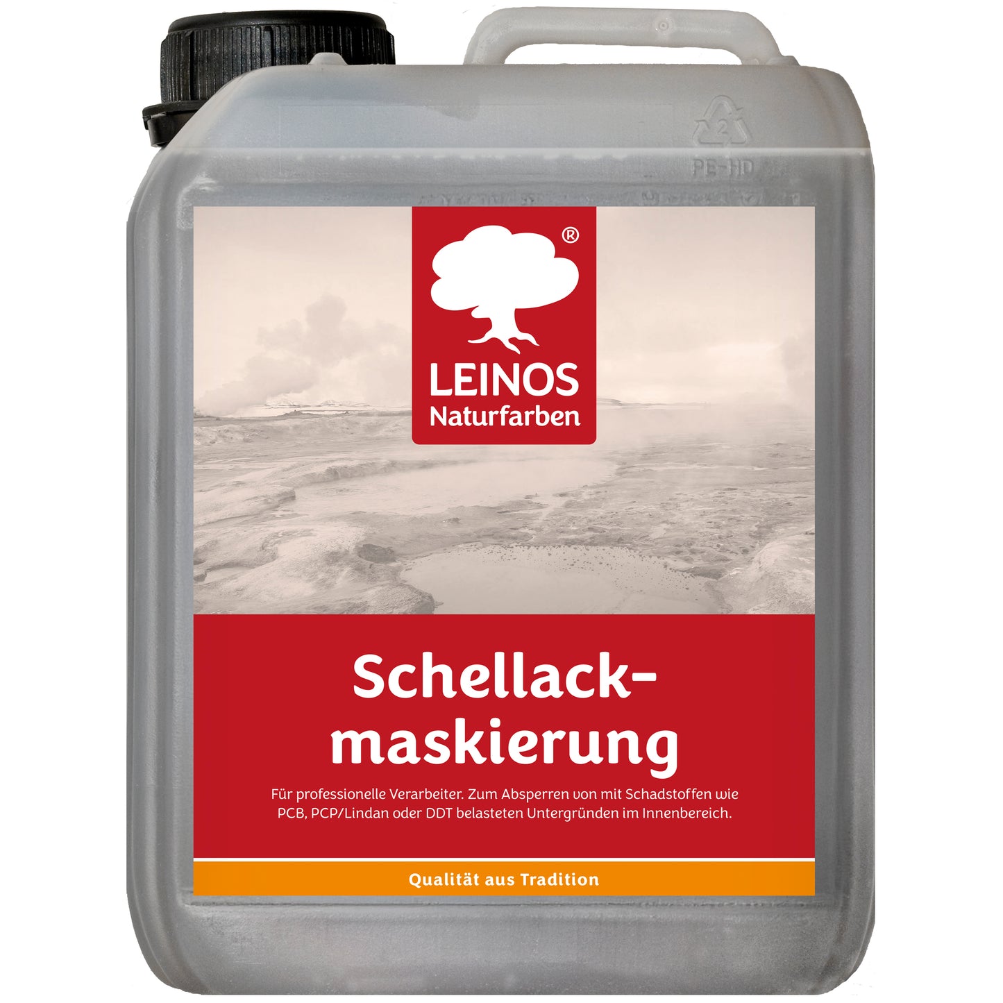 LEINOS 955 Schellackmaskierung 10,0 l | Zum Absperren von mit Schadstoffen wie PCB, PCP/Lindan oder DDT belasteten Untergründen. Nur im Innenbereich
