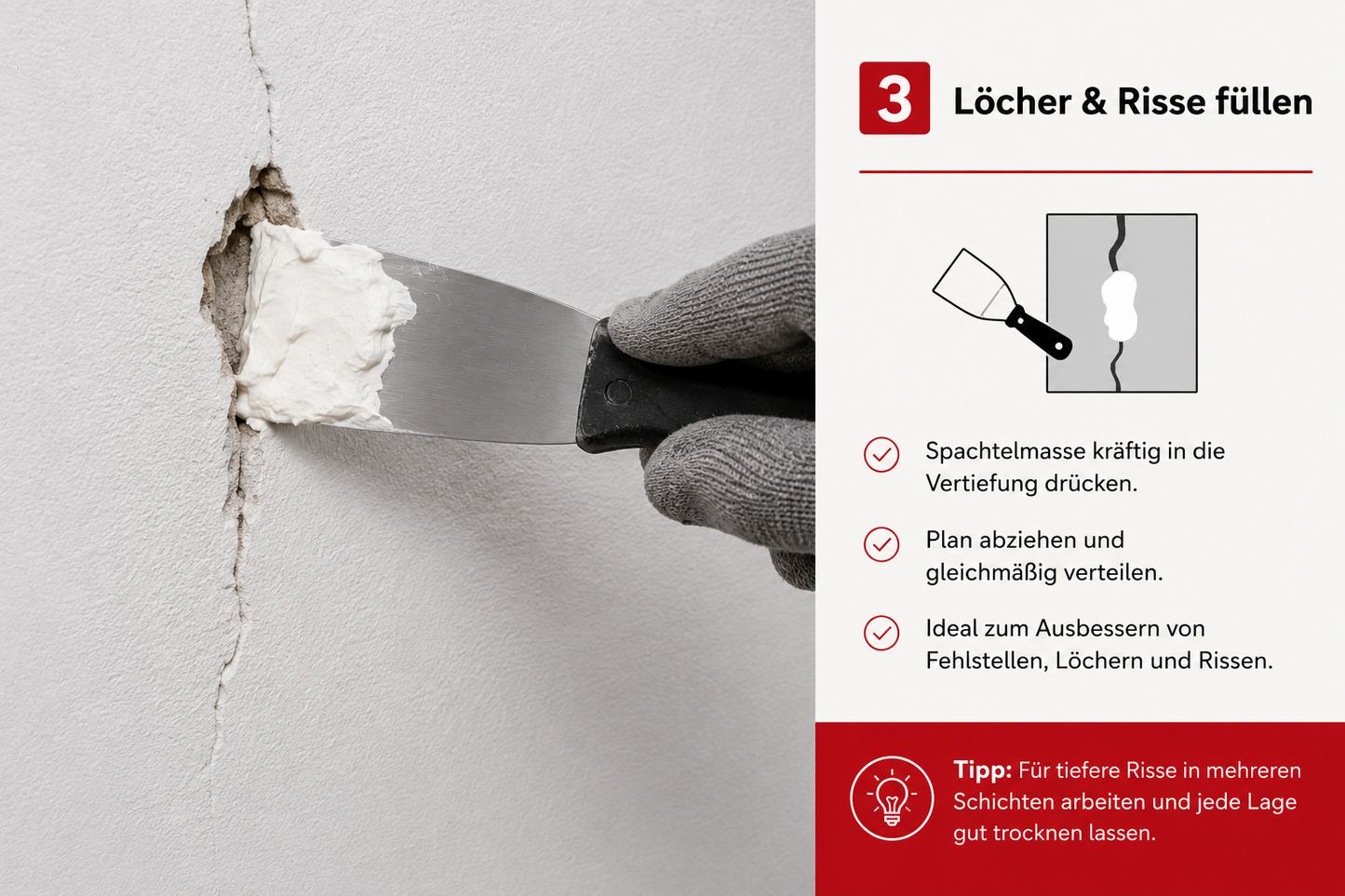 LEINOS Glätt- und Strukturspachtel 684, weiß – Feine Spachtelmasse für Wand & Decke innen, lösemittelfrei, atmungsaktiv, gebrauchsfertig, für Lehmputz, Kalk, Gips, Altanstrich, strukturierbar – 5 kg
