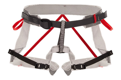 STUBAI LUX 2.0 Leichtgurt M/L | ultraleichter DYNEEMA Klettergurt für Hoch-, Gletscher- und Skitouren, Unisex Sitzgurt mit kleinem Packmaß, 155 g, rot, EN 12277 + A1 geprüft leicht