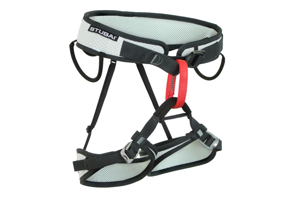 STUBAI TRIPLE Klettergurt M-XXL | vollverstellbarer Sitzgurt mit 3 Fastfix-Schnallen, leichter Sportklettergurt mit Komfortpolsterung, Materialschlaufen & zentriertem Anseilpunkt für Klettersteig Pro+