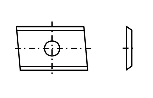 Spezial-Wendeplatte 31 - 20x12x1,5mm T04F 10 St.