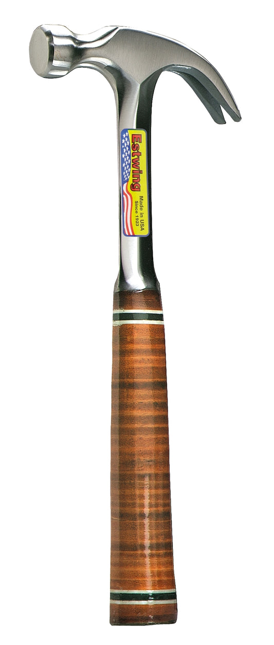 ESTWING Klauenhammer mit Ledergriff, gekröpft, Ø25mm 450g