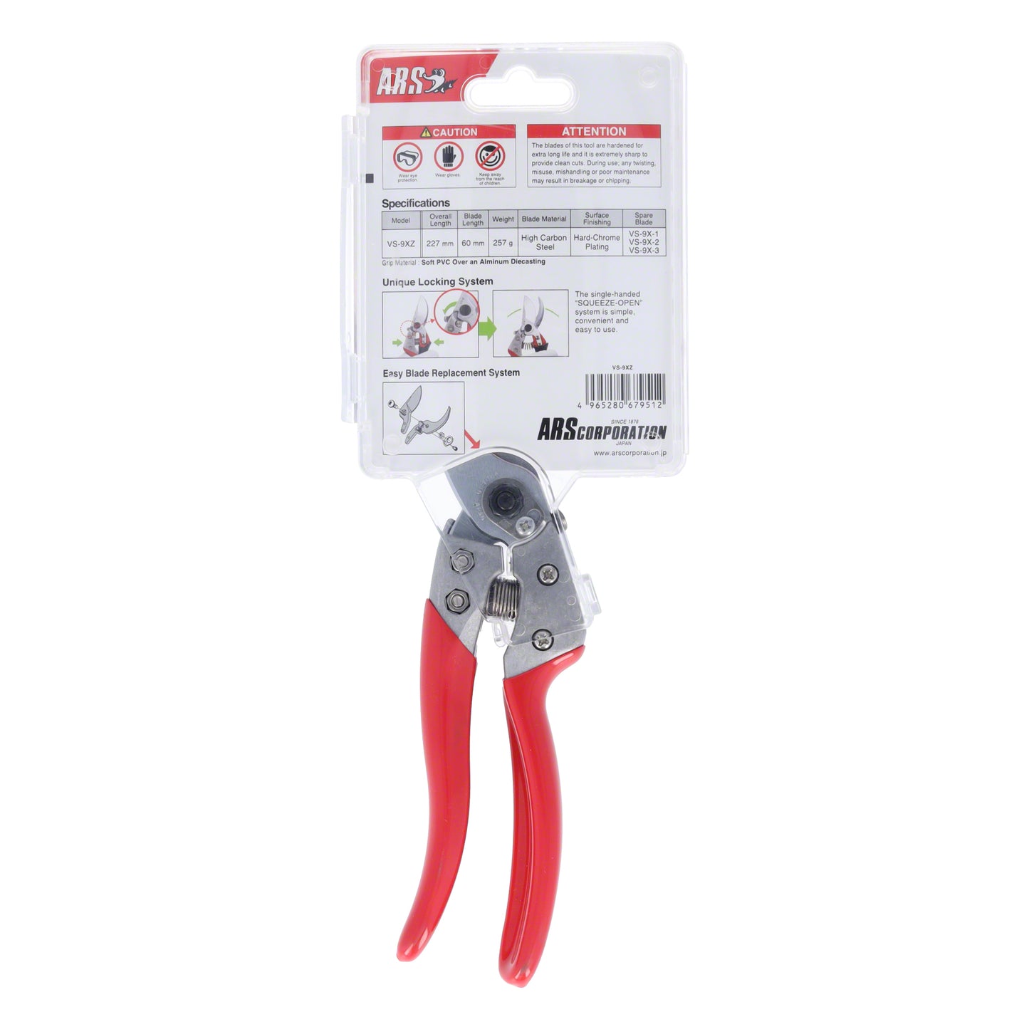Cut360 Profi-Gartenschere für Astdurchmesser bis Ø 25 mm, Kleine Gartenschere perfekt ausbalanciert inkl. Einhandverriegelung
