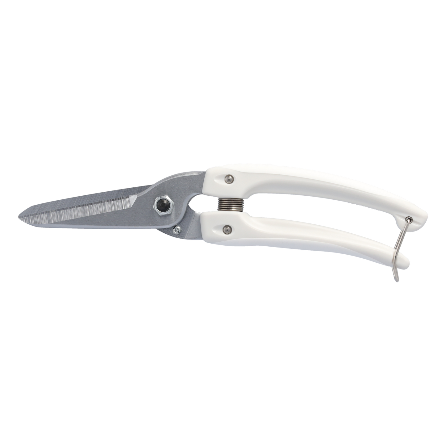 Cut360 weiße Universalschere für den Garten sowie für Plastik, Leder, Vinyl, Kabel und Gummi, Kleine Gartenschere, perfekt ausbalanciert