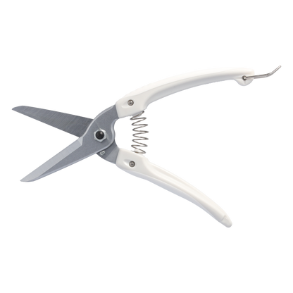 Cut360 weiße Universalschere für den Garten sowie für Plastik, Leder, Vinyl, Kabel und Gummi, Kleine Gartenschere, perfekt ausbalanciert