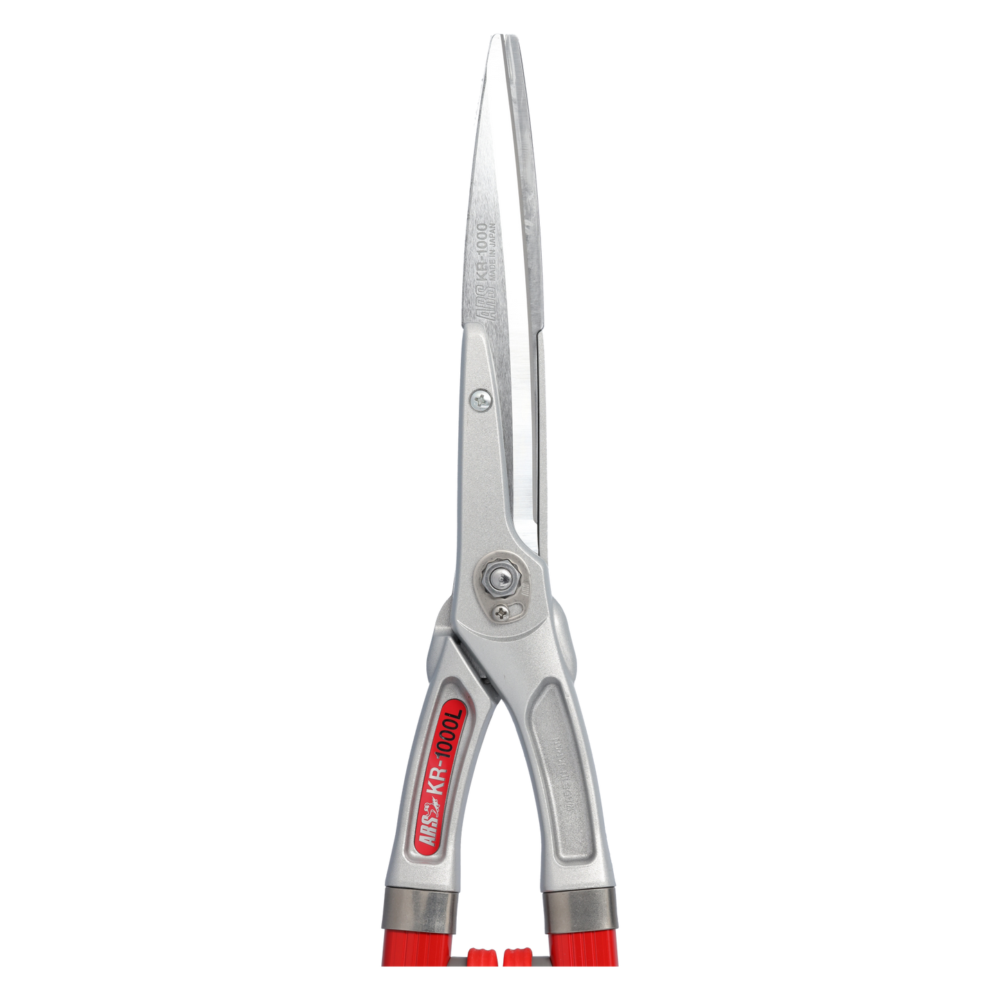 ARS-Heckenschere KR-1000 rot, 65 cm geb. Griffe, 780 g, Blattlänge 18 cm | Buxus | Hecken | Weinlaubschere | zum schneiden von Sträucher und Hecken