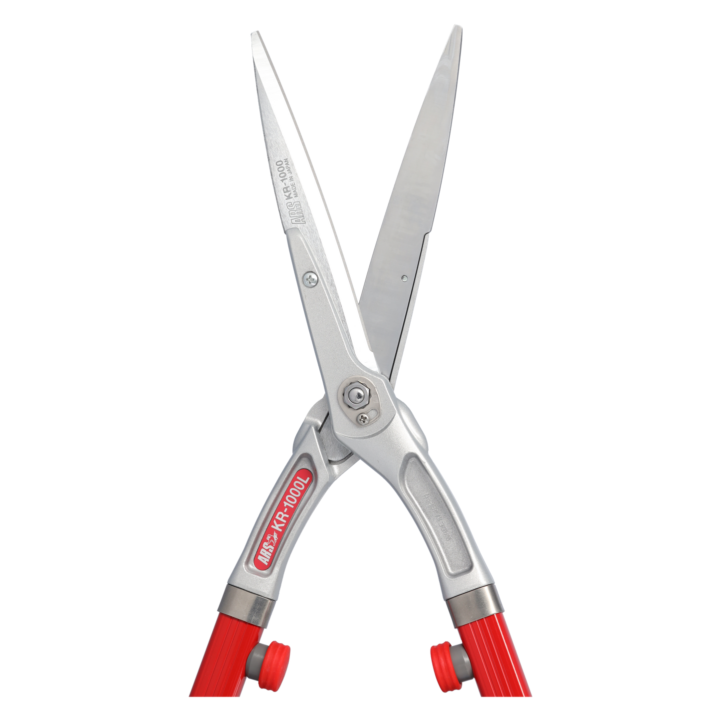 ARS-Heckenschere KR-1000 rot, 65 cm geb. Griffe, 780 g, Blattlänge 18 cm | Buxus | Hecken | Weinlaubschere | zum schneiden von Sträucher und Hecken