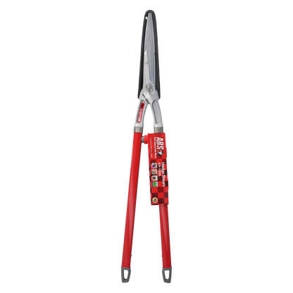 ARS-Heckenschere KR-1000 rot, 65 cm geb. Griffe, 780 g, Blattlänge 18 cm | Buxus | Hecken | Weinlaubschere | zum schneiden von Sträucher und Hecken