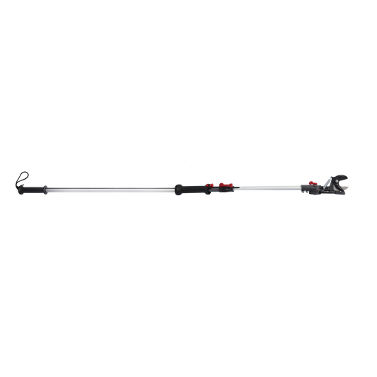 HELIUM HE4 Teleskop-Baumschere 2,36–4,00 m – extrem leichte Profi Astschere nur 1660 g mit winkelverstellbarem Schneidkopf bis 35 mm Schnittstärke, Teleskopstiel aus Aluminium für Obstbau, Garten und Baumpflege