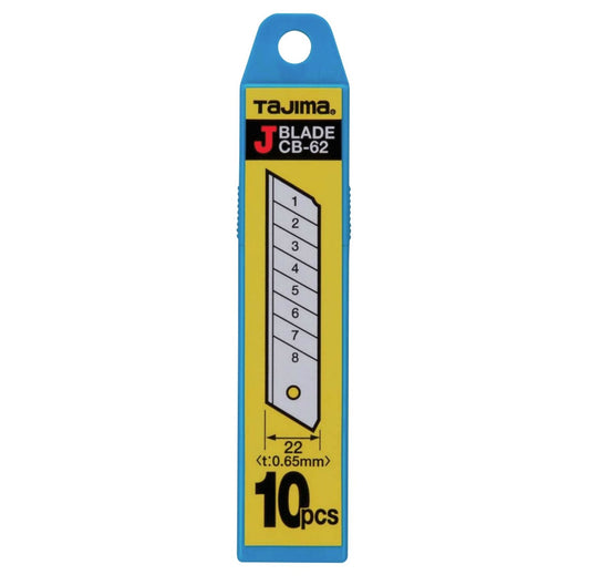 TAJIMA 10 ENDURA-Ersatzklingen 22mm für Cuttermesser DC610/680/690