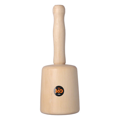 Cut360 Bildhauerklüpfel | konisch | 100 mm | Länge: 260 mm | Gewicht: 636 g | Weißbuche gedrechselt | Holzhammer für Schnitzarbeiten | Schnitzhammer & Klopfwerkzeug vereint zum Künstlerwerkzeug