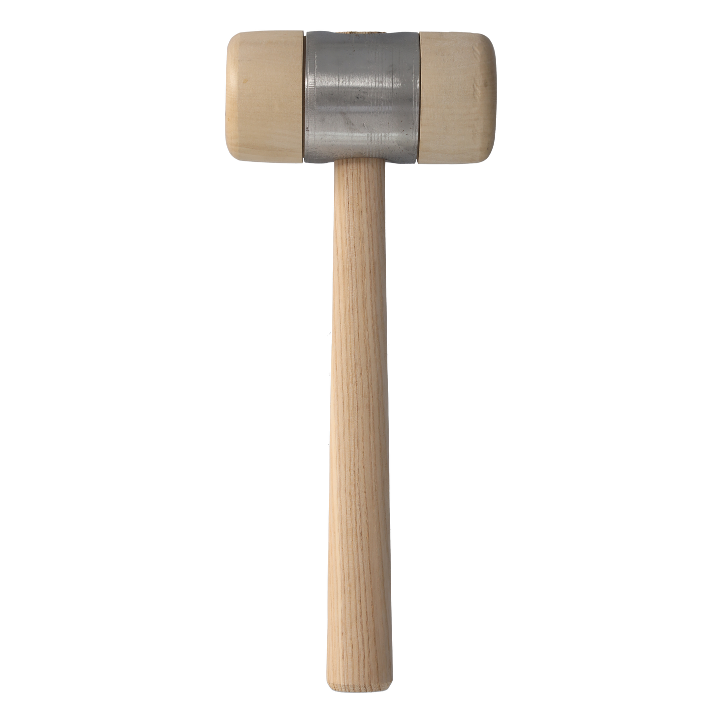 STUBAI HOLZHAMMER mit Metallmantel Ø 80 mm | massiver Kopf mit Stahlmantel | Eschenholzstiel ergonomisch | für Metall-, Spengler- & Montagearbeiten | 278518