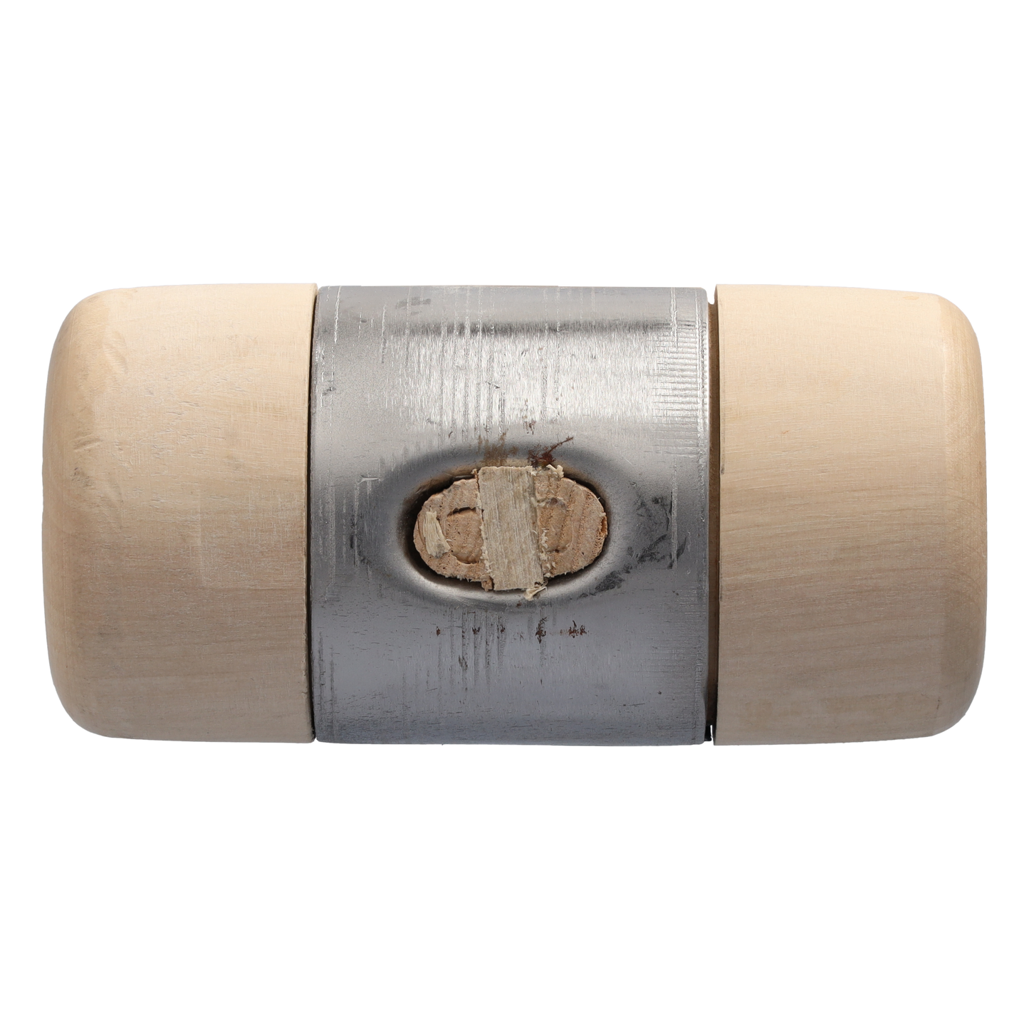 STUBAI HOLZHAMMER mit Metallmantel Ø 80 mm | massiver Kopf mit Stahlmantel | Eschenholzstiel ergonomisch | für Metall-, Spengler- & Montagearbeiten | 278518