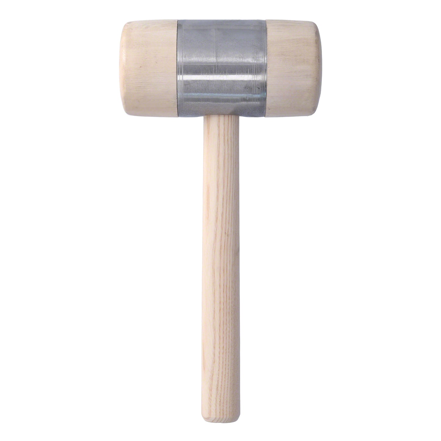 STUBAI HOLZHAMMER mit Metallmantel Ø 80 mm | massiver Kopf mit Stahlmantel | Eschenholzstiel ergonomisch | für Metall-, Spengler- & Montagearbeiten | 278518