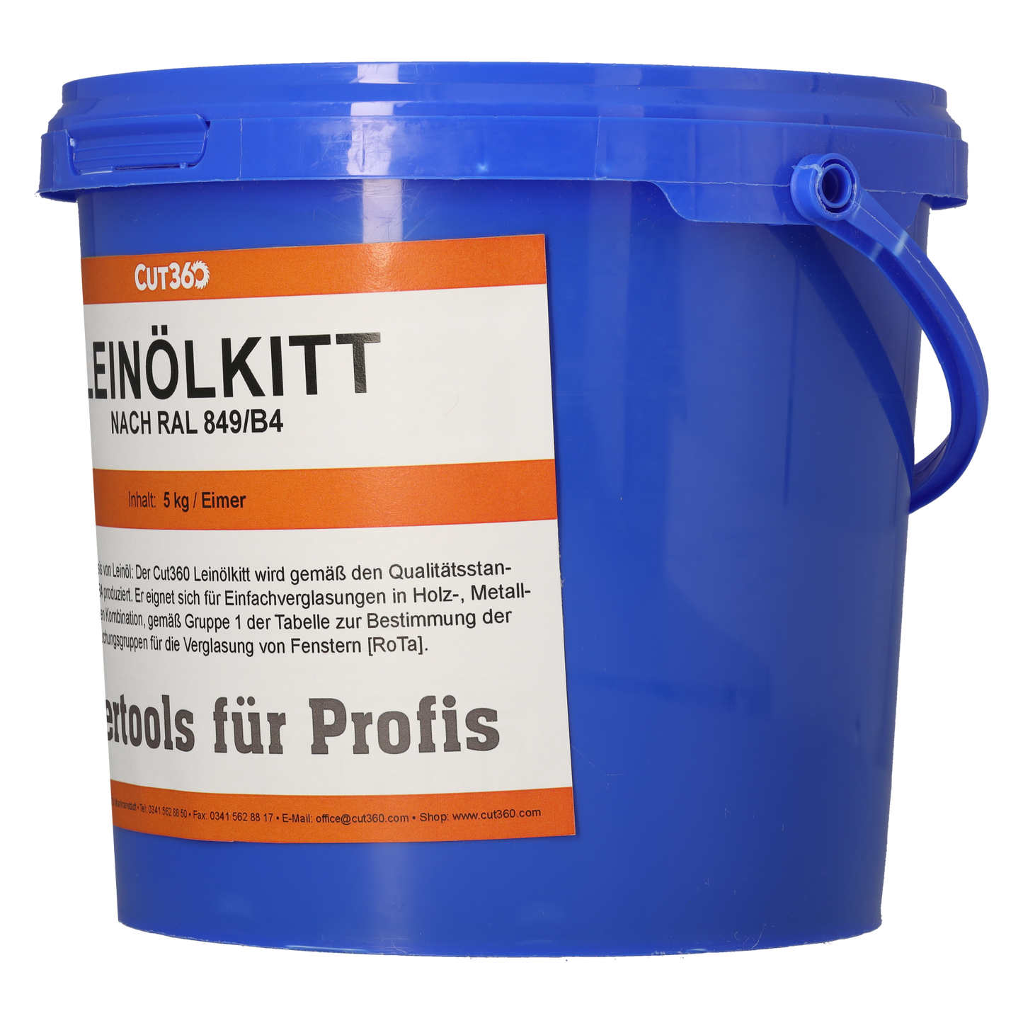 Cut360 Leinölkitt Einfachverglasung an Fenstern mit Holz- und Metallrahmen, Fensterkitt zur Abdichtung - 1 kg