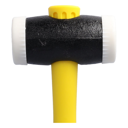 THOREX Hammer mit Nylon Einsätze, Rund (Ø) 63 mm, 2.250 g, mit Holzstiel